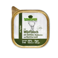 Schecker Hondenmenu - Wild Met Groente, Bosbessen En Teunisbloemolie -Benodigdheden Voor Huisdieren Winkel 0590076 2