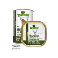 Schecker Hondenmenu - Wild Met Groente, Bosbessen En Teunisbloemolie -Benodigdheden Voor Huisdieren Winkel 0590076 3
