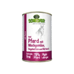 Schecker Hondenmenu - Paard Met Gemengde Groenten, Rozenbottels En Daslook 6 Schecker Hondenmenu - Paard Met Gemengde Groenten, Rozenbottels En Daslook -Benodigdheden Voor Huisdieren Winkel 0590077 2