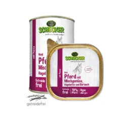 Schecker Hondenmenu - Paard Met Gemengde Groenten, Rozenbottels En Daslook 7 Schecker Hondenmenu - Paard Met Gemengde Groenten, Rozenbottels En Daslook -Benodigdheden Voor Huisdieren Winkel 0590077 3