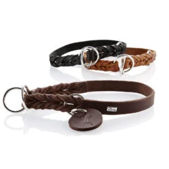 Hunter Solid Education Halsband, Kleur: Cognak -Benodigdheden Voor Huisdieren Winkel 0840019 3