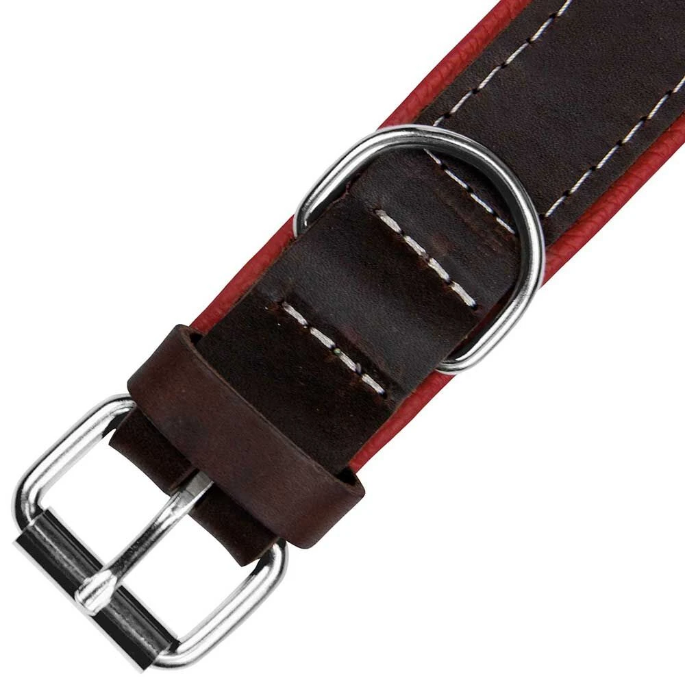 Schecker Hondenhalsband Moorfeuer, Kleur: Bruin/vuurrood 4 Schecker Hondenhalsband Moorfeuer, Kleur: Bruin/vuurrood - Afbeelding 4