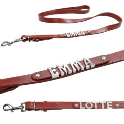 MyName Leren Riem, Rood 6 MyName Leren Riem, Rood -Benodigdheden Voor Huisdieren Winkel 090933 2