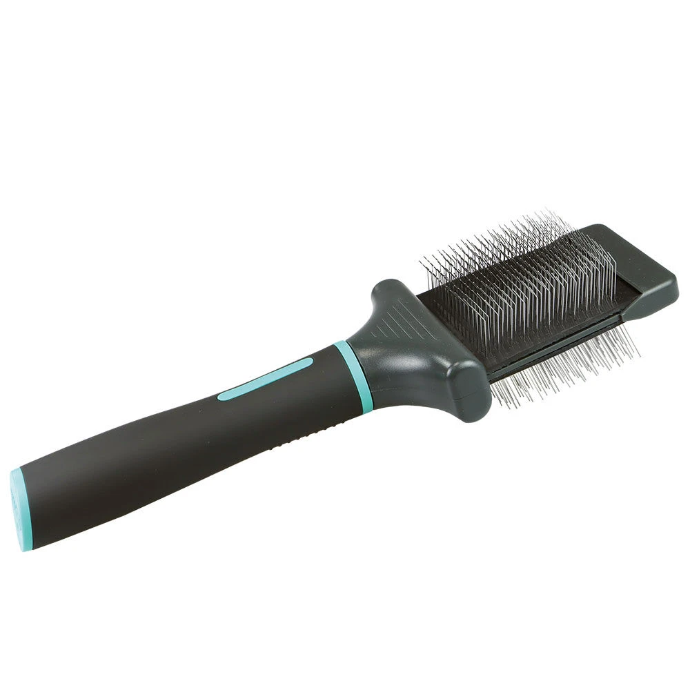 ANAH Flexibele Dubbele Honden-plukborstel 1 ANAH Flexibele Dubbele Honden-plukborstel