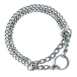 Karlie Dubbele Halsriem, Verchroomd