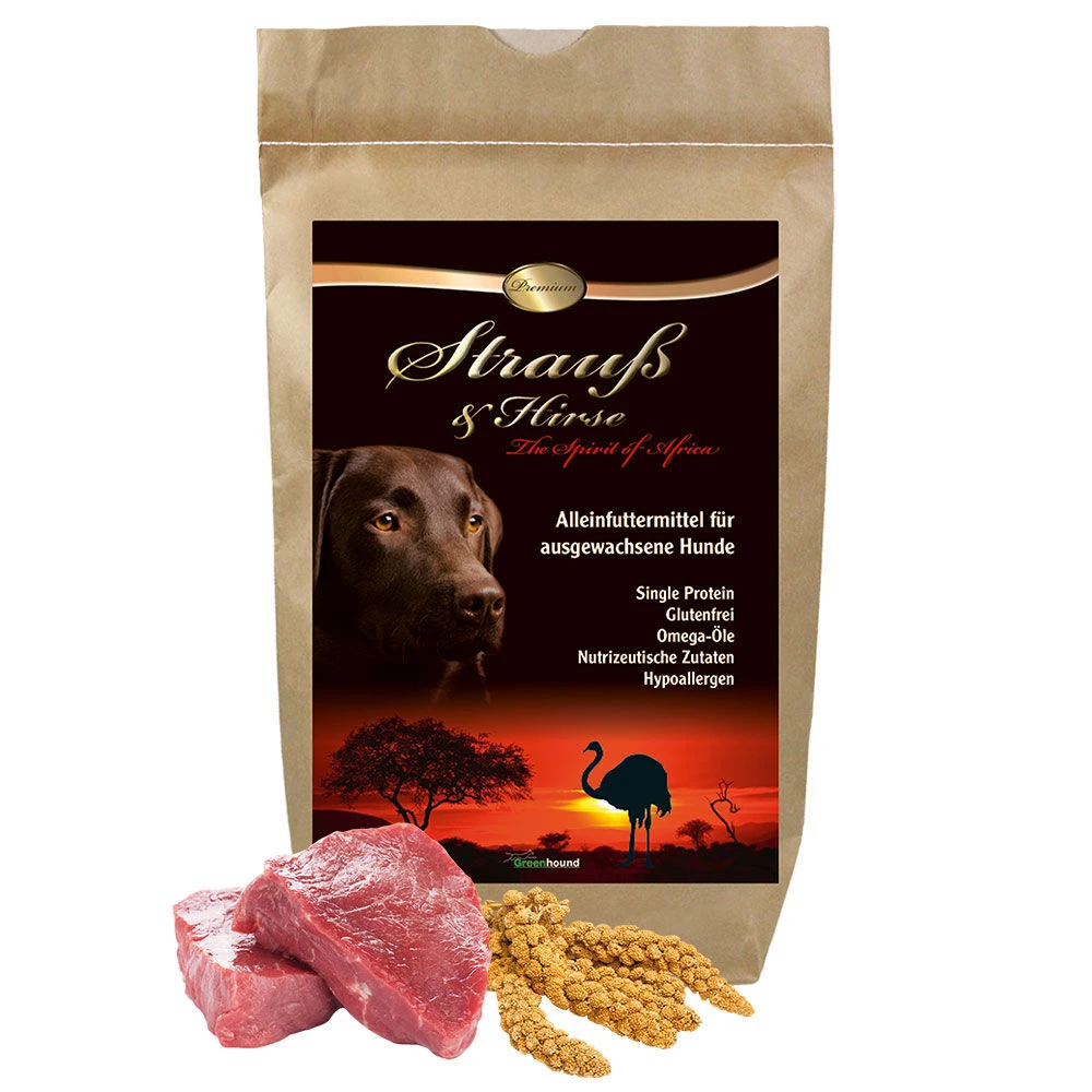 Premium Struisvogel & Gierst 1 Premium Struisvogel & Gierst