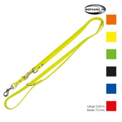 Schecker Biothane Riem, 2,2m / 13 Mm