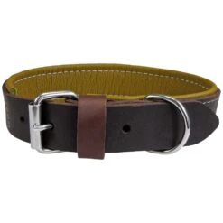 Schecker Hondenhalsband Moorfeuer, Kleur: Bruin/avocado
