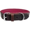 Schecker Hondenhalsband Moorfeuer, Kleur: Bruin/bessenrood