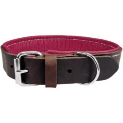 Schecker Hondenhalsband Moorfeuer, Kleur: Bruin/bessenrood