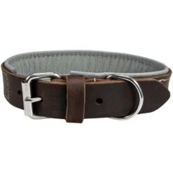 Schecker Hondenhalsband Moorfeuer, Kleur: Bruin/hemel